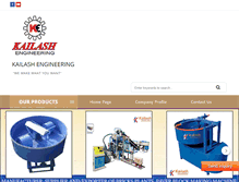 Tablet Screenshot of kailashengineering.com